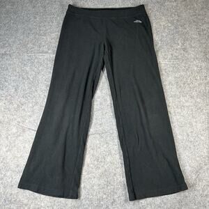 The North Face Sweatpants Womens Medium Fleece Straight Leg Black Polartec